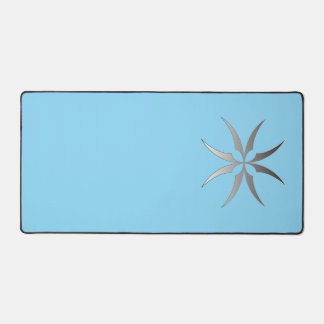 Modern Minimalist Black & White Tech Desk MatGeome Desk Mat