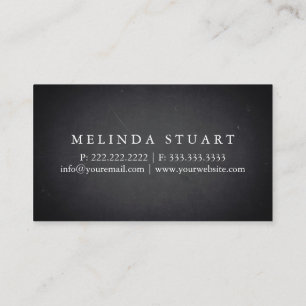 Modern Minimalist Blackboard DRIVER Professional Business Card