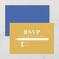 Modern Minimalist Blue and Yellow Simple 
