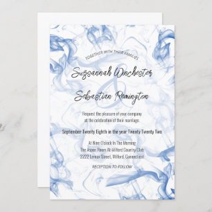 Modern Minimalist Blue Mist Wedding Template