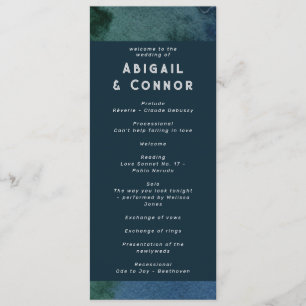 Modern Minimalist Blue Teal Programme