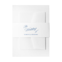 Modern Minimalist Blue & White Wedding