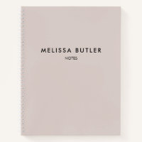 Modern Minimalist Blush Beige Notebook