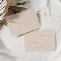 Modern Minimalist Blush Pink RSVP Card