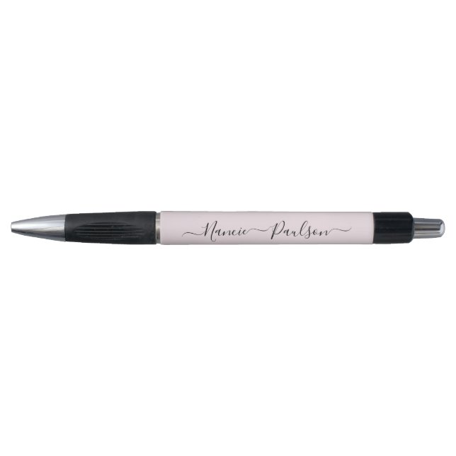 Modern Minimalist Blush Pink Script Custom Name (Front)