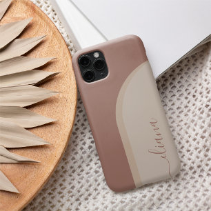 Modern Minimalist Boho Arch Personalised iPhone 13 Case