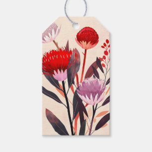 Modern Minimalist Boho Floral Botanical Gift Tags