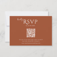 Modern Minimalist Boho Terracotta Wedding