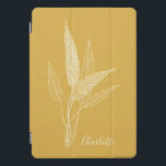 Modern Minimalist Botanical in Yellow Personalised iPad Pro Cover<br><div class="desc">Protect your tech in style with this modern minimalist botanical iPad Pro cover in a sunny yellow design that’s both sleek and cheerful. Perfect for anyone who loves clean, simple aesthetics with a touch of nature, this cover adds a bright, personal vibe to your everyday essentials. With the option to...</div>