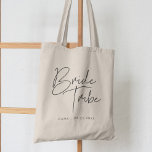 Modern minimalist Bride Tribe Tote Bag<br><div class="desc">Get some cool personizable bachelorette paty gifts while waiting for the big day.</div>