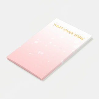 Modern Minimalist Bubble Light Pink  Post-it Notes