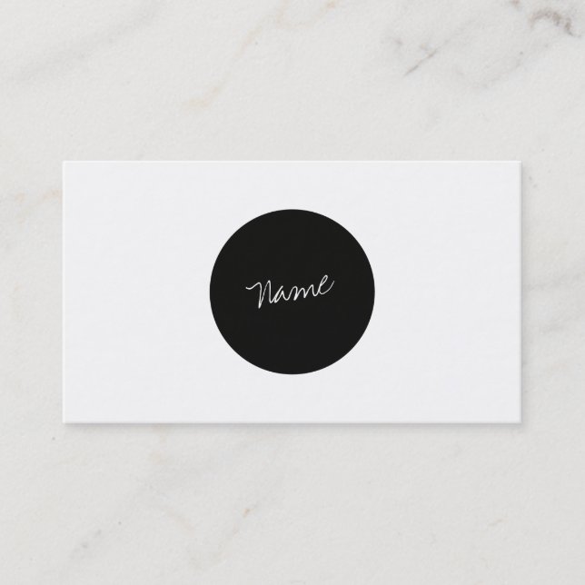 Modern Minimalist Business Card (Front)