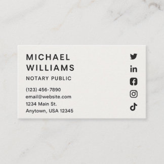 Modern Minimalist Business Card