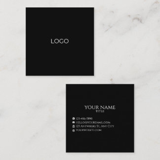 Modern Minimalist Business Card - Customisable Nam