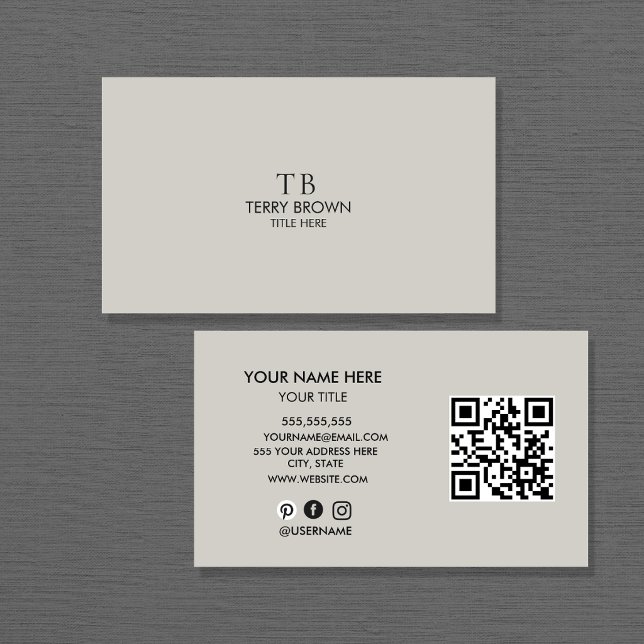 Modern Minimalist Business Card | Sleek Profession (Creator Uploaded)