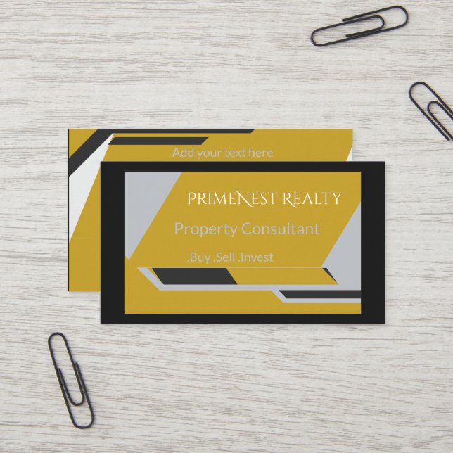 Modern Minimalist Business Card Template | Profess (Front/Back In Situ)