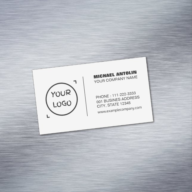 Modern Minimalist Business Card with a Custom Logo (In Situ)