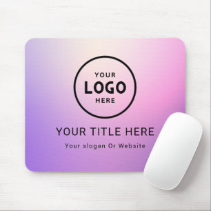 Modern Minimalist Business Logo Mouse Mat