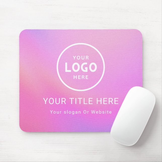 Modern Minimalist Business Logo Mouse Mat (With Mouse)
