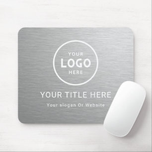 Modern Minimalist Business Logo Mouse Mat