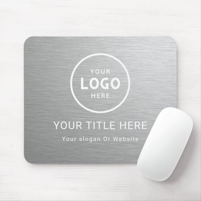 Modern Minimalist Business Logo Mouse Mat (With Mouse)