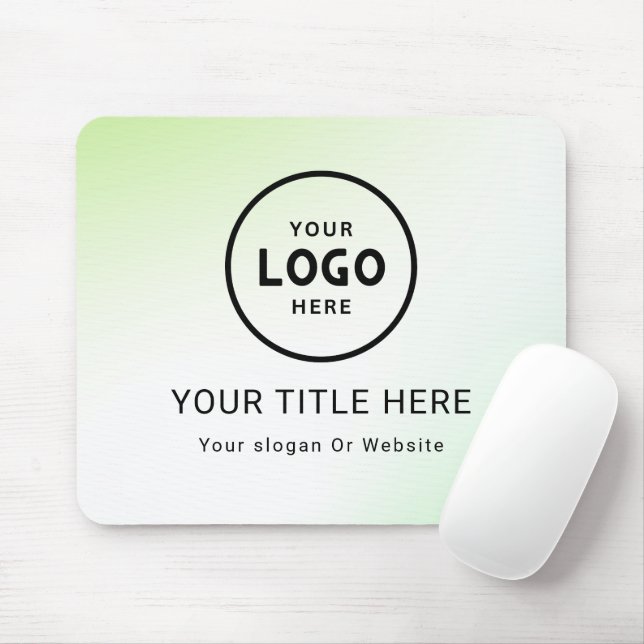 Modern Minimalist Business Logo Mouse Mat (With Mouse)