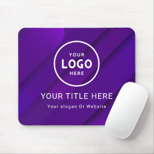 Modern Minimalist Business Logo Mouse Mat