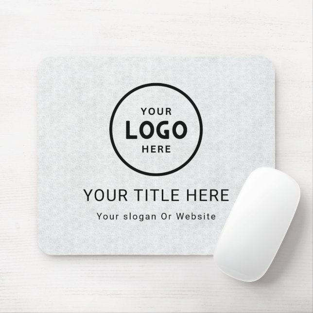 Modern Minimalist Business Logo Mouse Mat (With Mouse)