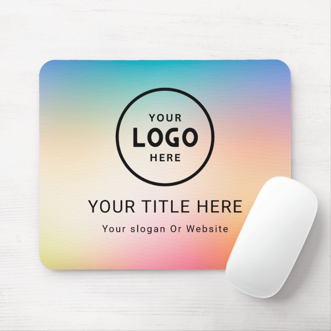 Modern Minimalist Business Logo Mouse Mat (With Mouse)