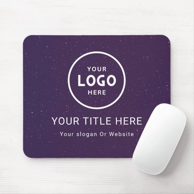 Modern Minimalist Business Logo Mouse Mat (With Mouse)