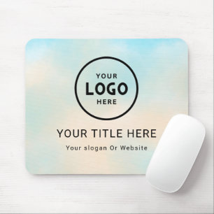 Modern Minimalist Business Logo Mouse Mat