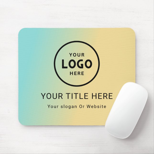 Modern Minimalist Business Logo Mouse Mat (With Mouse)
