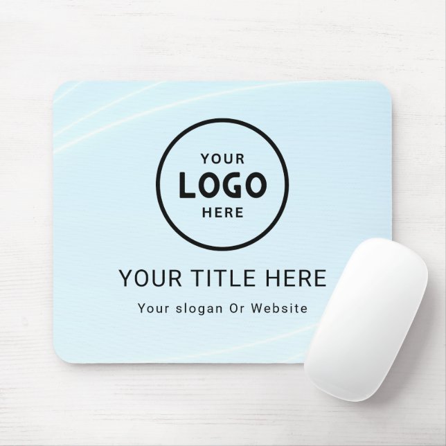 Modern Minimalist Business Logo Mouse Mat (With Mouse)