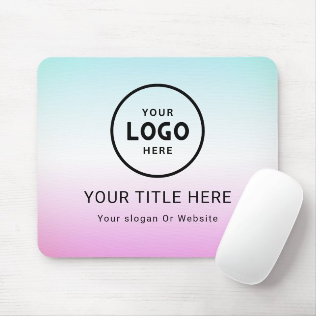 Modern Minimalist Business Logo Mouse Mat (With Mouse)