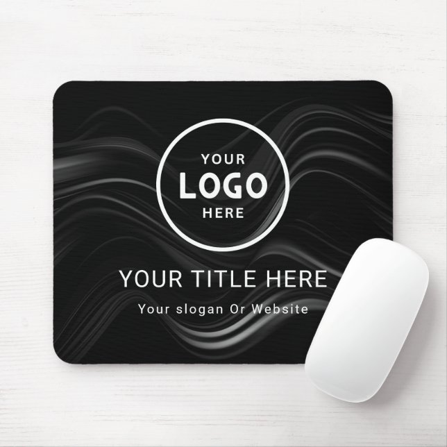Modern Minimalist Business Logo Mouse Mat (With Mouse)