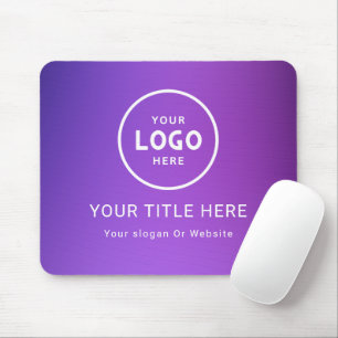 Modern Minimalist Business Logo Mouse Mat