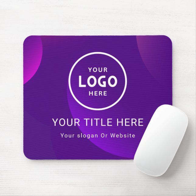 Modern Minimalist Business Logo Mouse Mat (With Mouse)