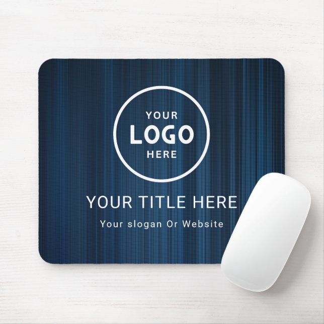 Modern Minimalist Business Logo Mouse Mat (With Mouse)