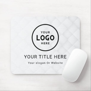 Modern Minimalist Business Logo Mouse Mat