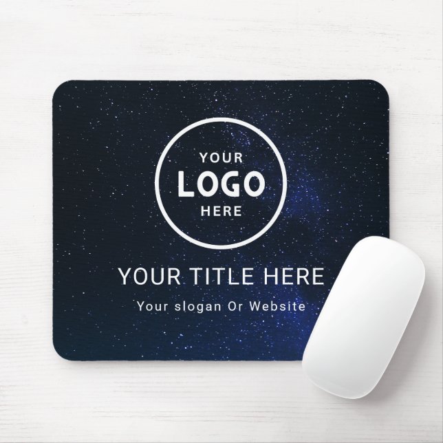 Modern Minimalist Business Logo Mouse Mat (With Mouse)