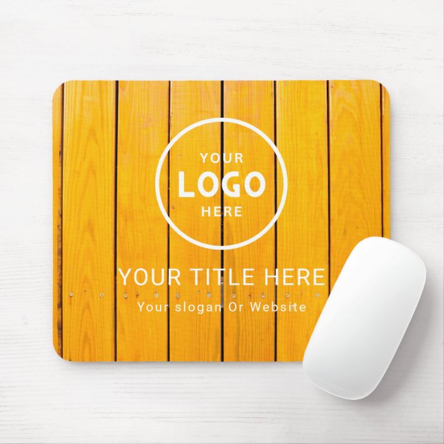 Modern Minimalist Business Logo Mouse Mat (With Mouse)