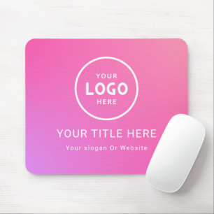 Modern Minimalist Business Logo Mouse Mat