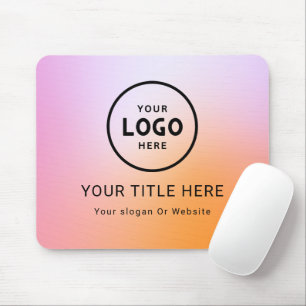 Modern Minimalist Business Logo Mouse Mat