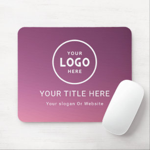 Modern Minimalist Business Logo Mouse Mat