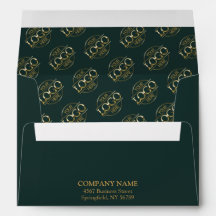 Modern Minimalist Business Logo Return Address