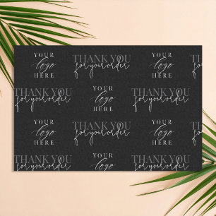 Modern Minimalist Business Logo Thank You Tissue Paper