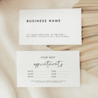 Modern minimalist business multiple dates