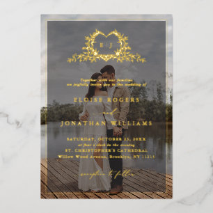 Modern Minimalist Calligraphy Crest monogram Photo
