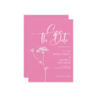  Modern Minimalist Calligraphy Pink Wedding