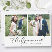 Modern Minimalist Calligraphy Wedding 2 Photos